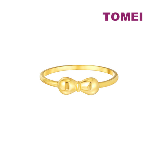 TOMEI Lusso Italia Ribbon Bow Ring, Yellow Gold 916