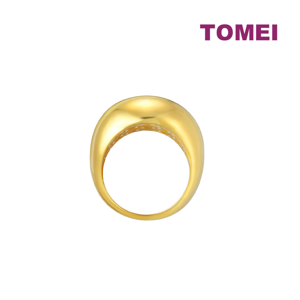 TOMEI Lusso Italia Valiant Ring, Yellow Gold 916