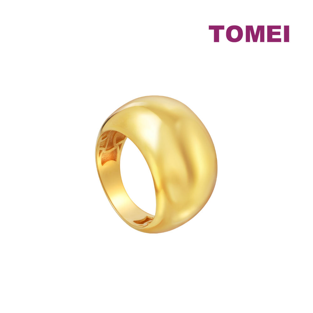 TOMEI Lusso Italia Valiant Ring, Yellow Gold 916