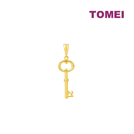 TOMEI Key with Timeless Vibes Pendant, Yellow Gold 916