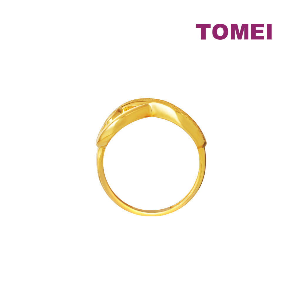 TOMEI Lusso Italia Infinity Ring, Yellow Gold 916