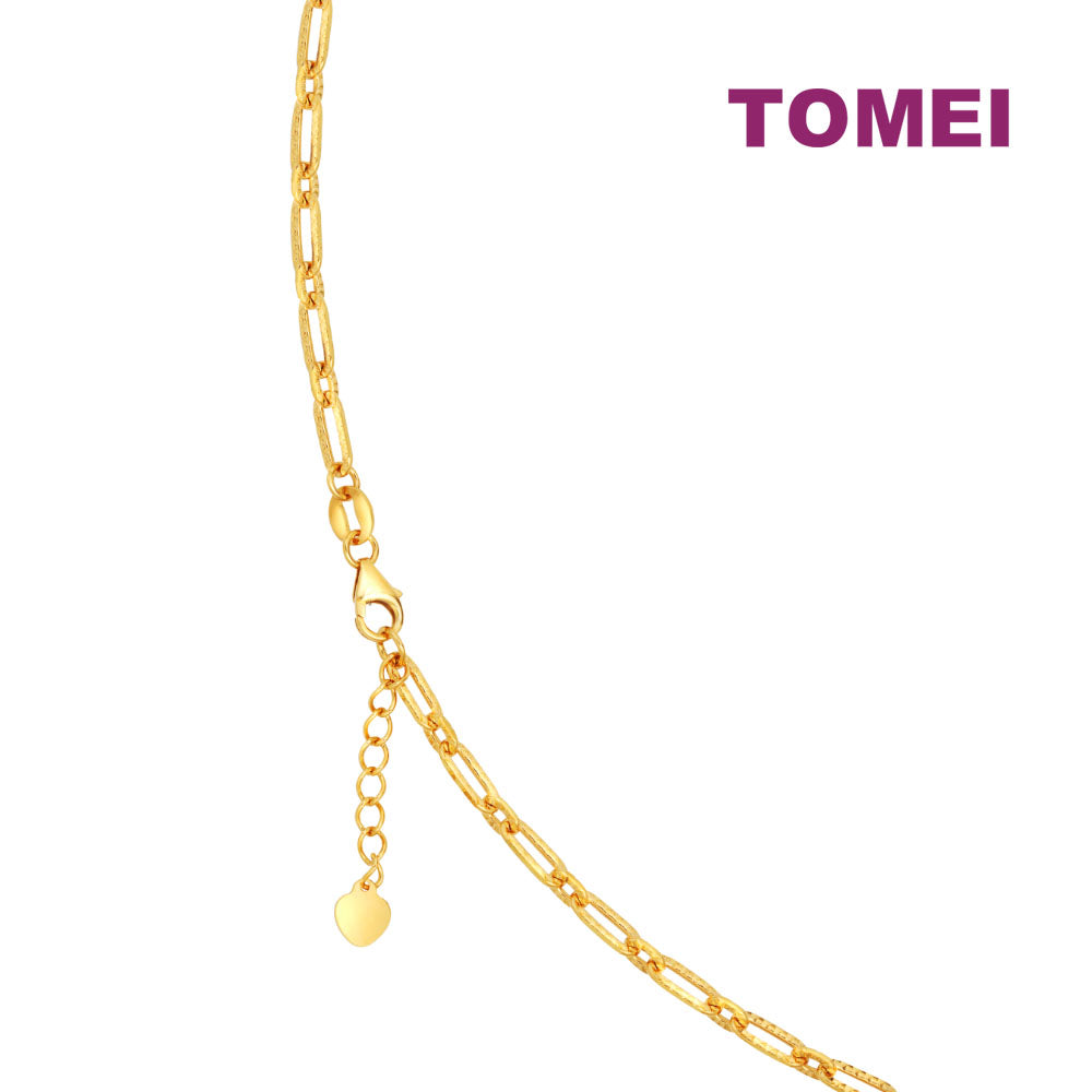TOMEI Lusso Italia Linked Necklace, Yellow Gold 916