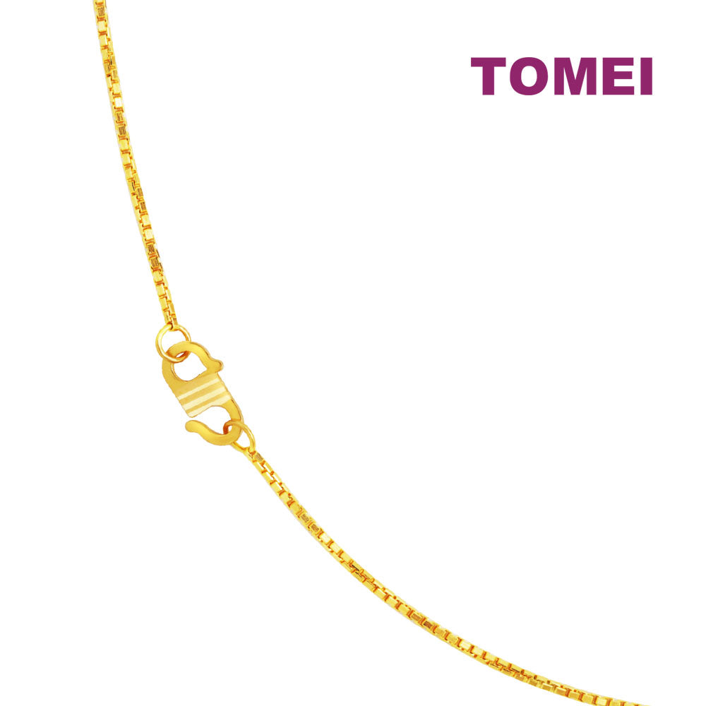 TOMEI Tri-Tone Beads Necklace, Yellow Gold 916