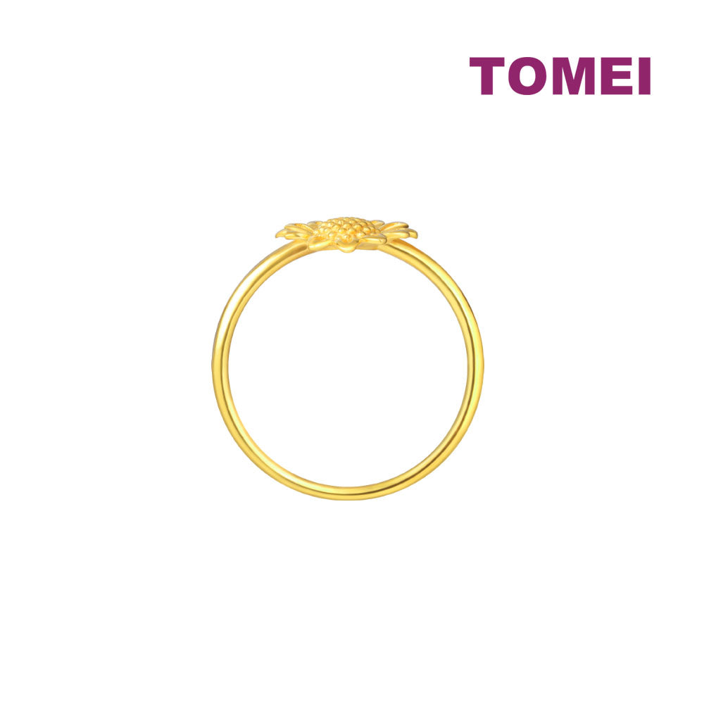 TOMEI [Online Exclusive] Lusso Italia Sunflower Ring, Yellow Gold 916