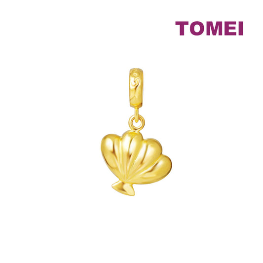 TOMEI Ocean Collection, Sea Shell Charm, Yellow Gold 916