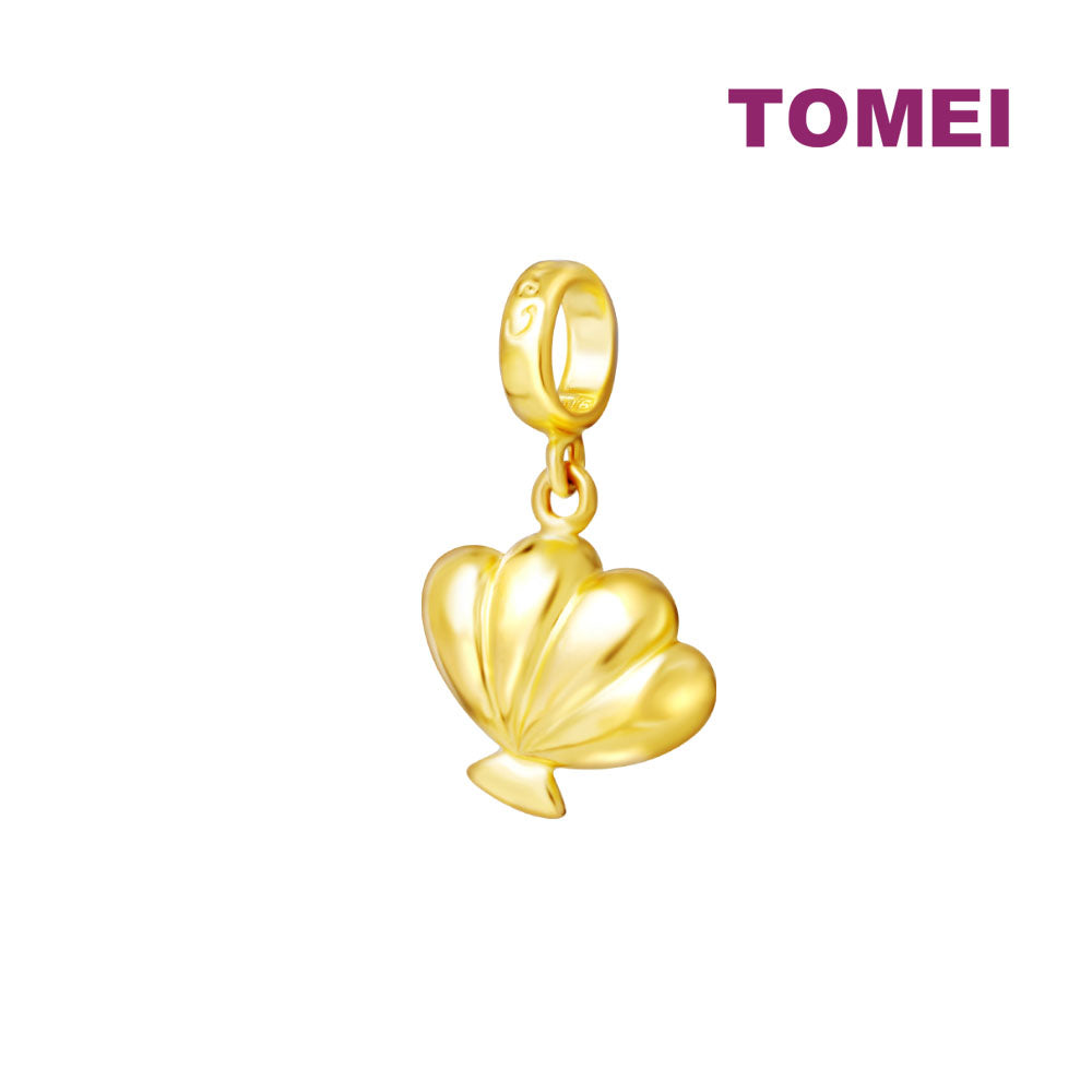 TOMEI Ocean Collection, Sea Shell Charm, Yellow Gold 916