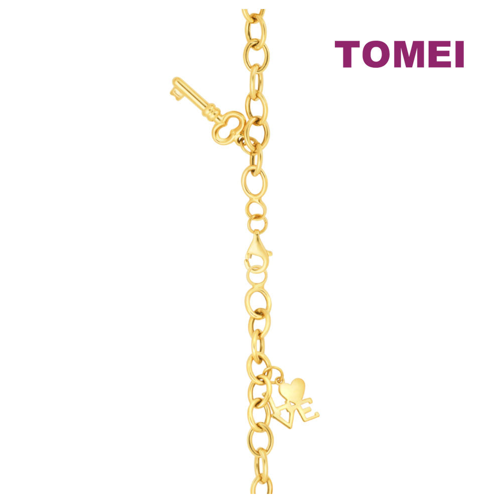 TOMEI Lusso Italia Handbag & Key Anklet, Yellow Gold 916