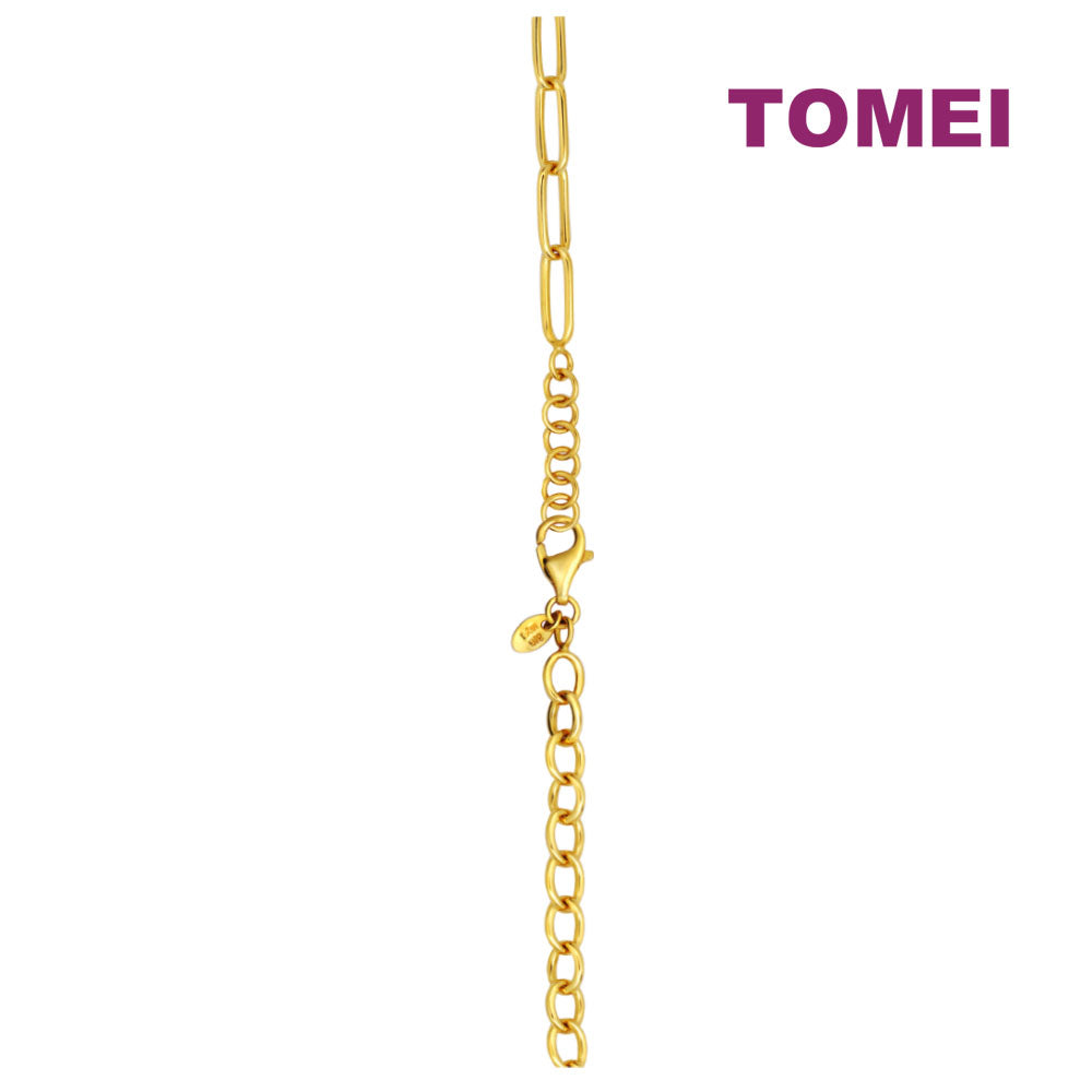 TOMEI Padlock Link Bracelet, Yellow Gold 916