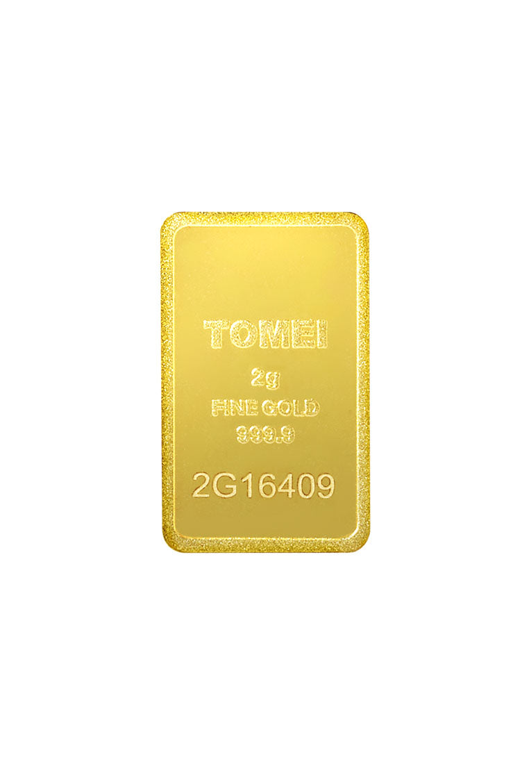 [TOMEI Exclusive]Twin Towers Gold Bar 2G | Fine Gold 9999
