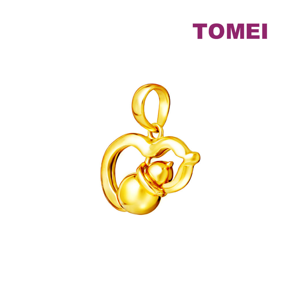 TOMEI Dwi-Gourd Pendant, Yellow Gold 916
