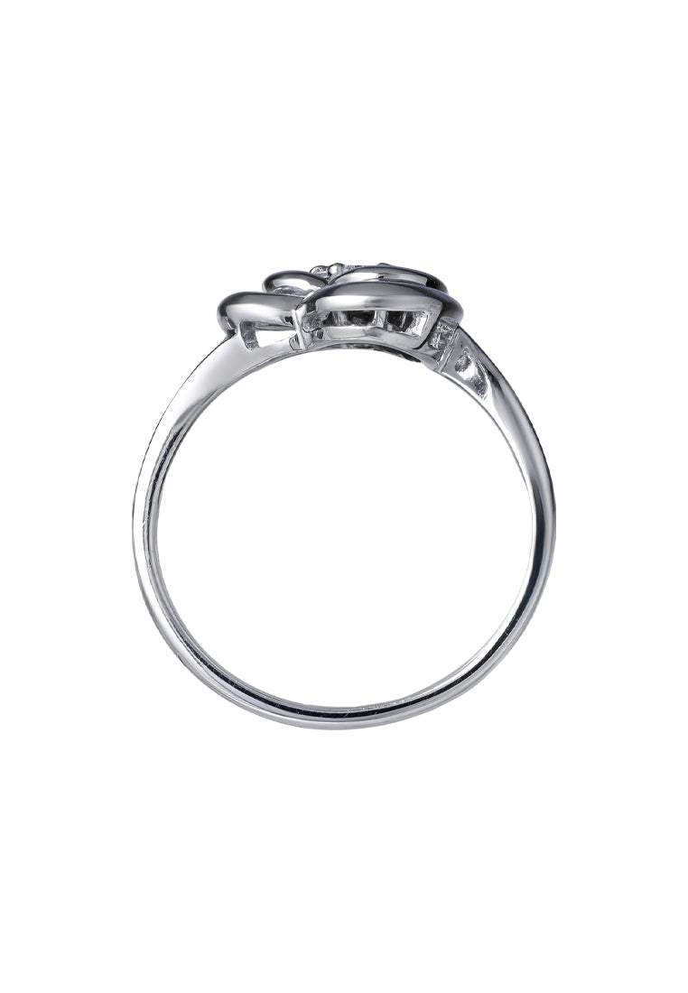 TOMEI Diamond Ring, White Gold 375