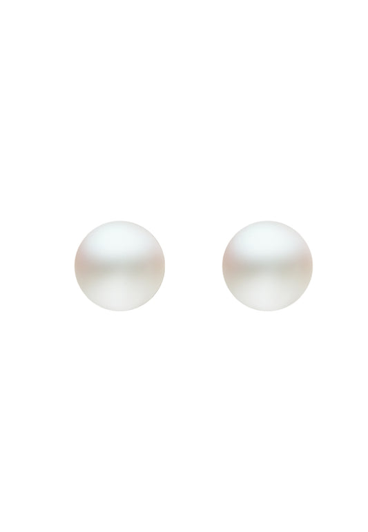 TOMEI Pearlfect Love Pearl Earrings, White/Yellow Gold 585 (E1813P)