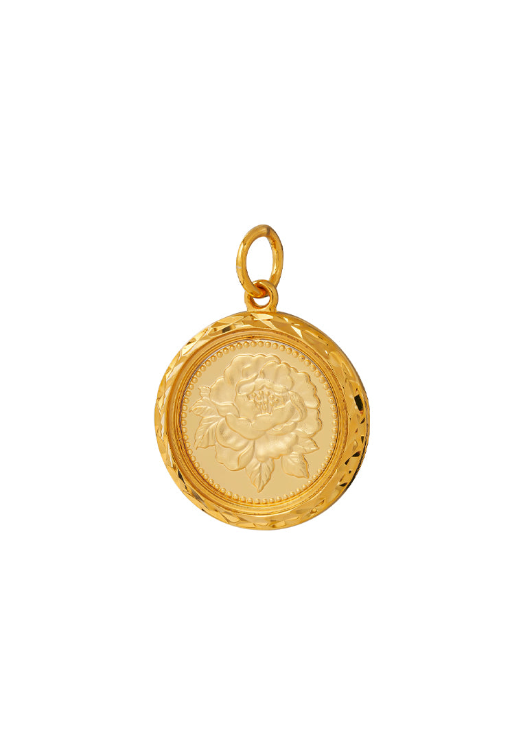 TOMEI Gold-Plated Pendant [Online Exclusive] Peony Flower Gift Pendant