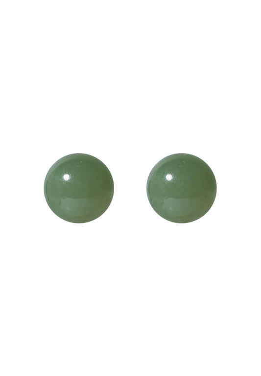 TOMEI Harvest Glow Collection, Green Nephrite Earrings
