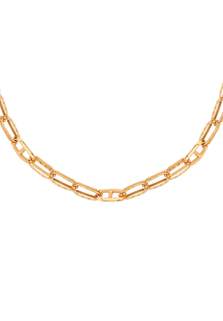 TOMEI Link Necklace, Yellow Gold 750