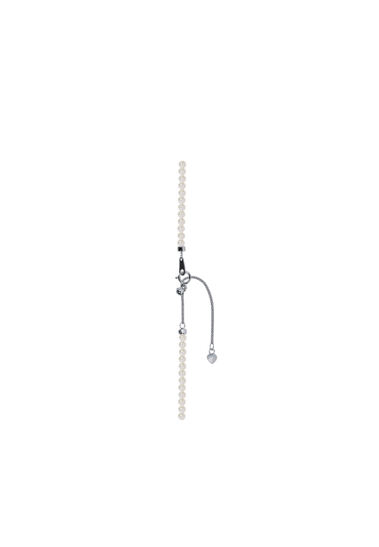 TOMEI Pearlfect Love Single Strand White Pearl Necklace