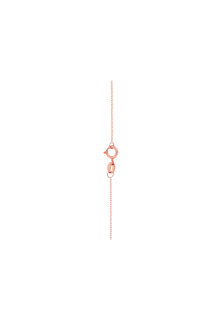 TOMEI Nephrite Series Gourd Necklace, Rose Gold 750