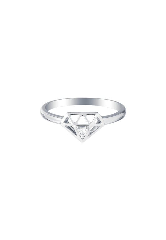 TOMEI Wonderful Diamond Ring, White Gold 375