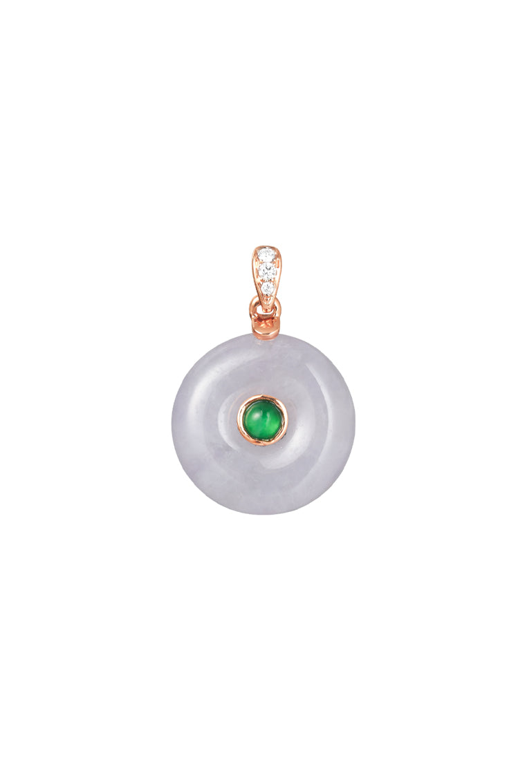 TOMEI Jade Of Completeness Pendant, Rose Gold 750