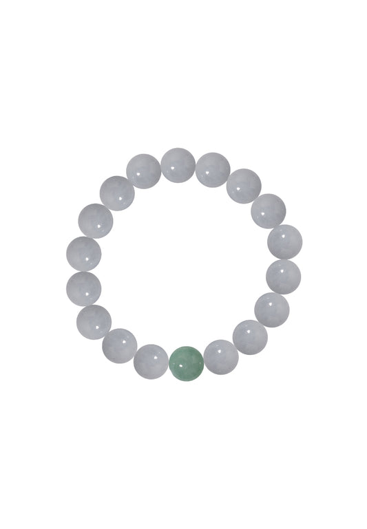 TOMEI Palace Grace, Purple Jade Bead Bracelet