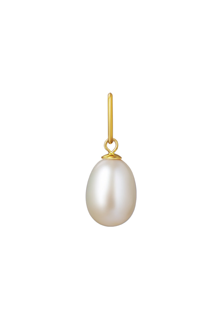 TOMEI [Online Exclusive] Minimalist Pearl Pendant, Yellow Gold 750