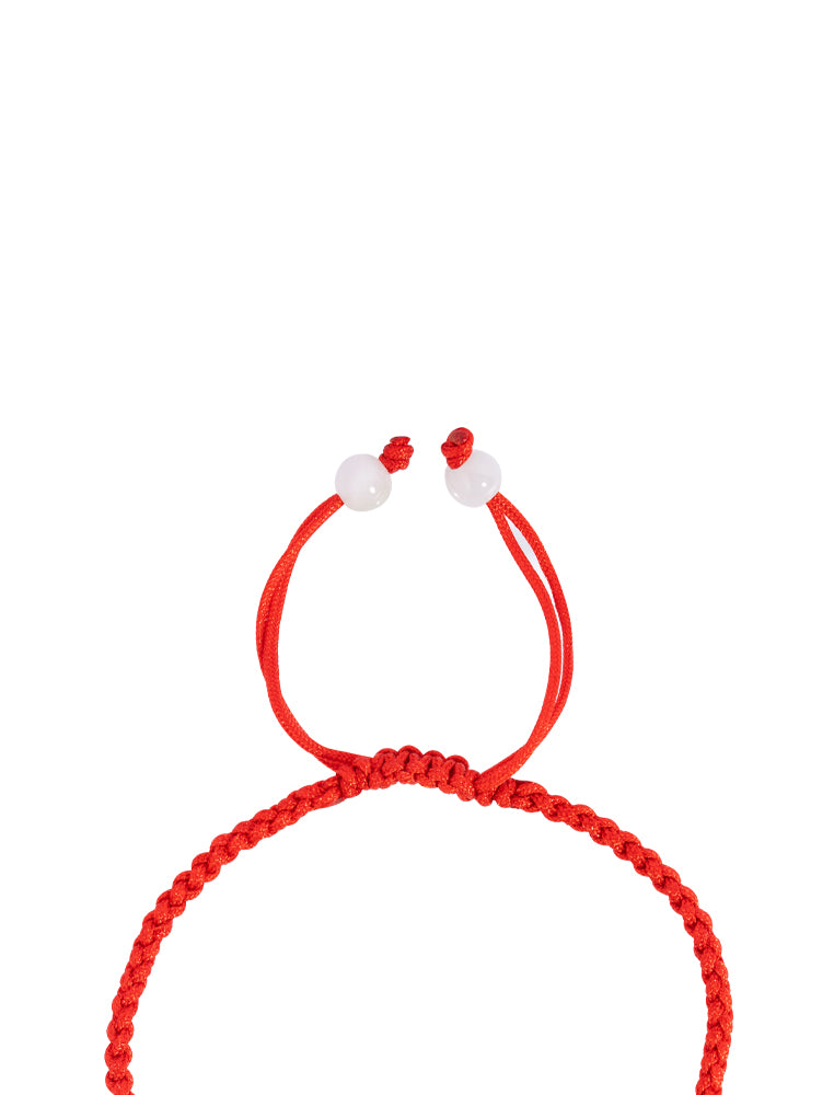 TOMEI [Online Exclusive] 有钱花 Flower Jade with Red Rope Bracelet