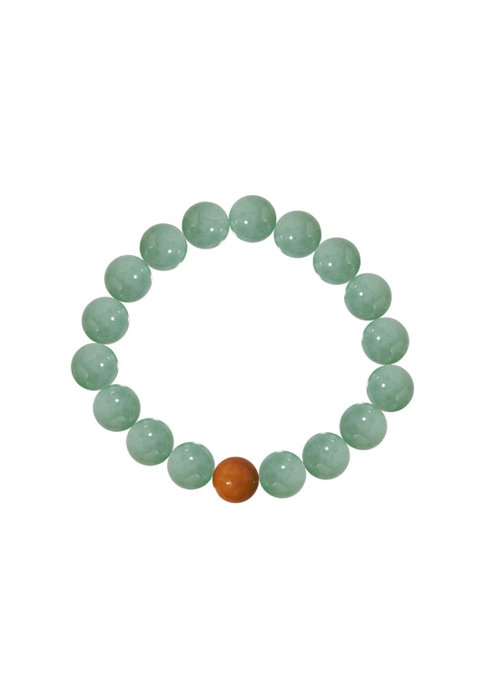 TOMEI Palace Grace, Greenish Jade Bead Bracelet