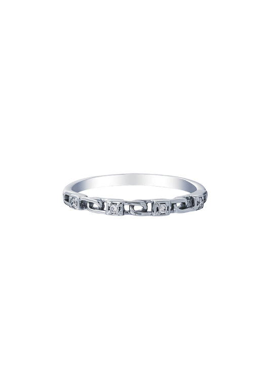 TOMEI Diamond Ring, White Gold 585