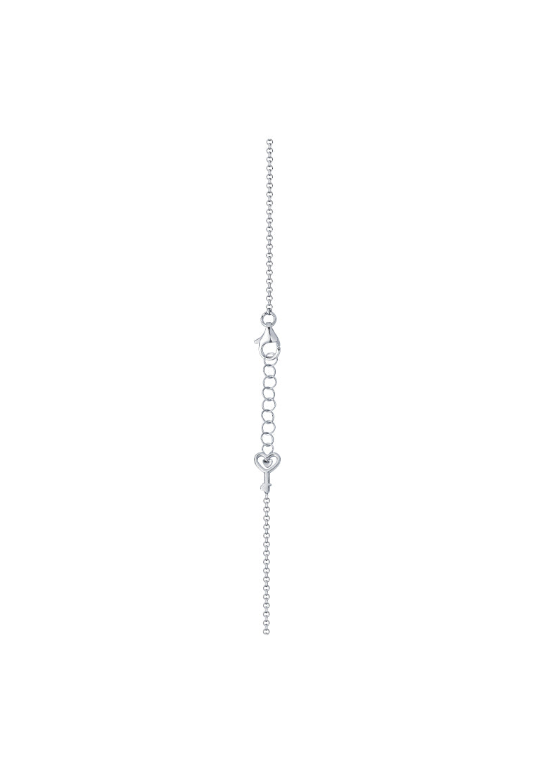 TOMEI Padlock Diamond Bracelet, White Gold 750