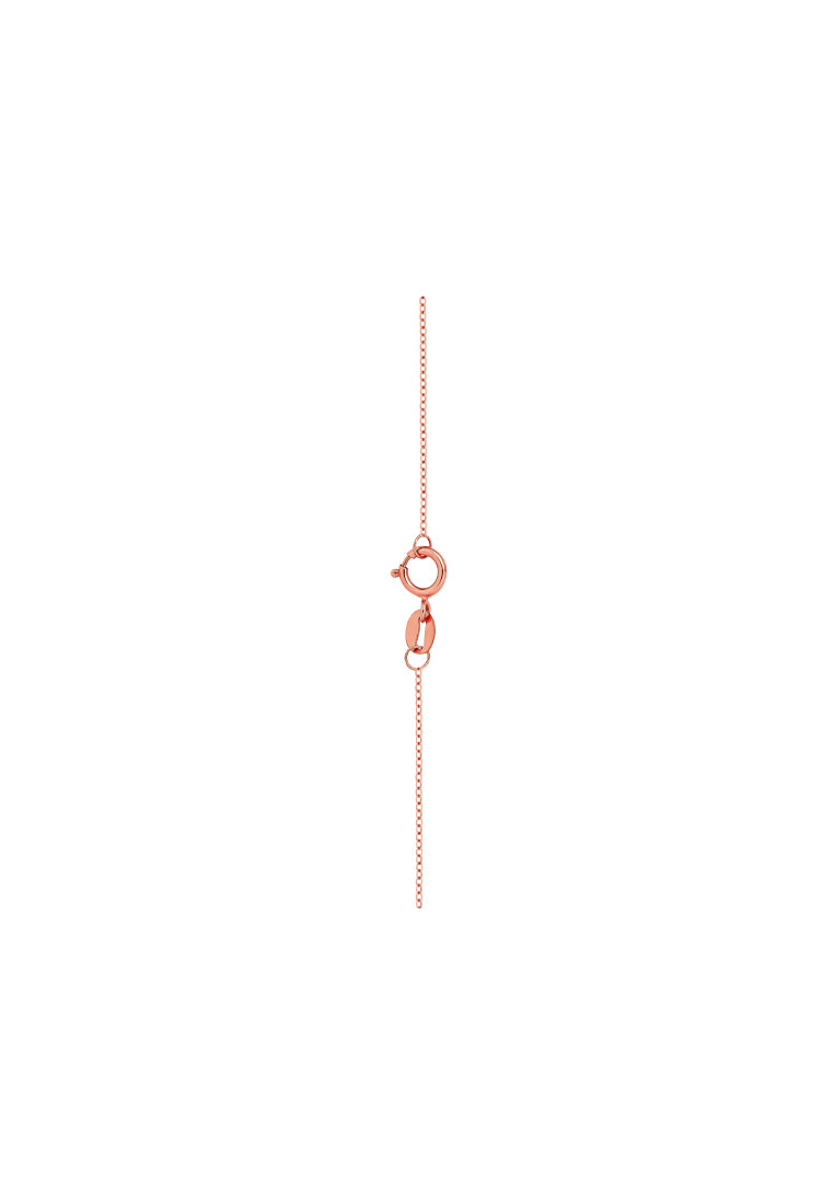 TOMEI Rouge Collection Heart Necklace, Rose Gold 750