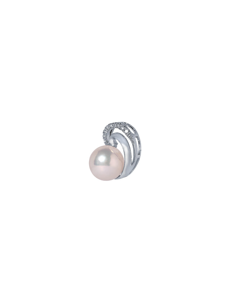 TOMEI Pure Love Pearl Pendant Set, White Gold 585