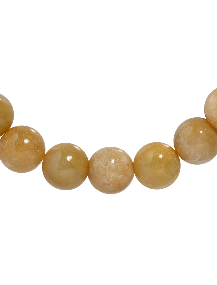 TOMEI [Online Exclusive] Yellow Jade Bead Bracelet