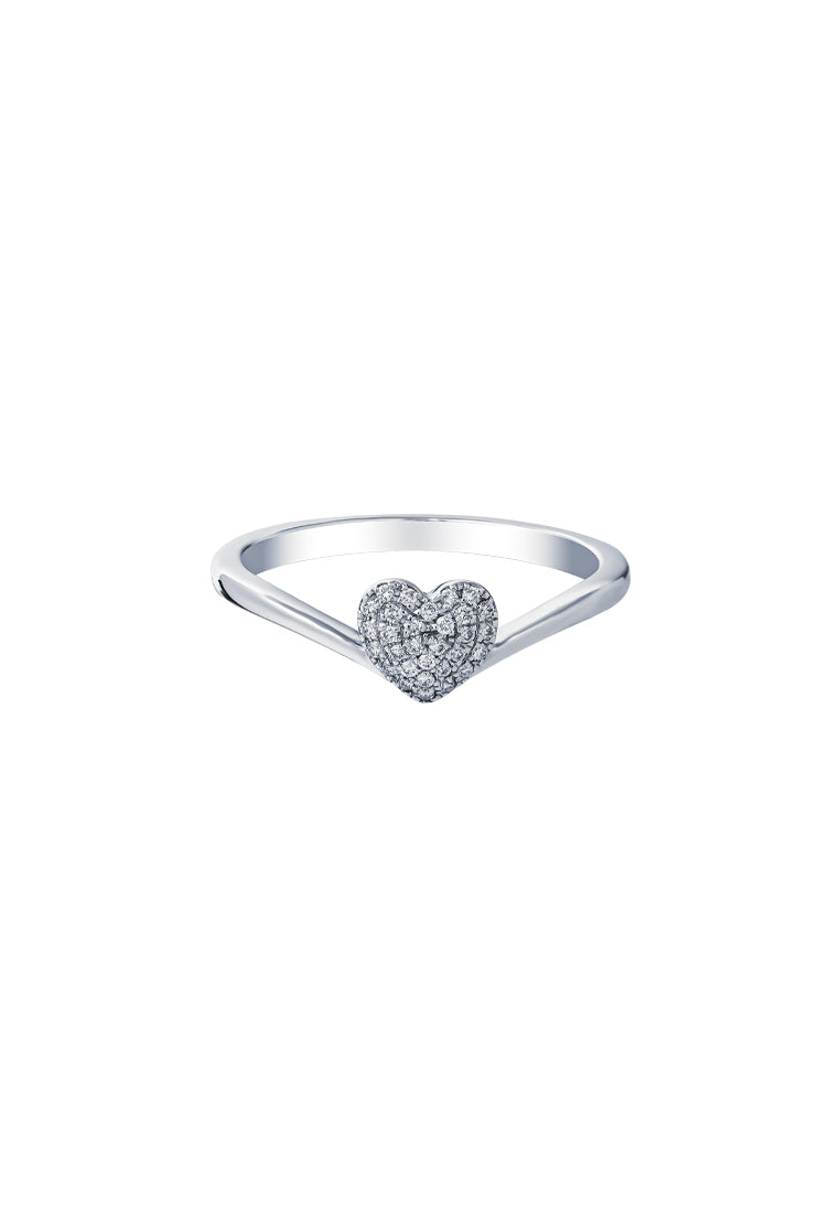 TOMEI Diamond Ring, White Gold 585