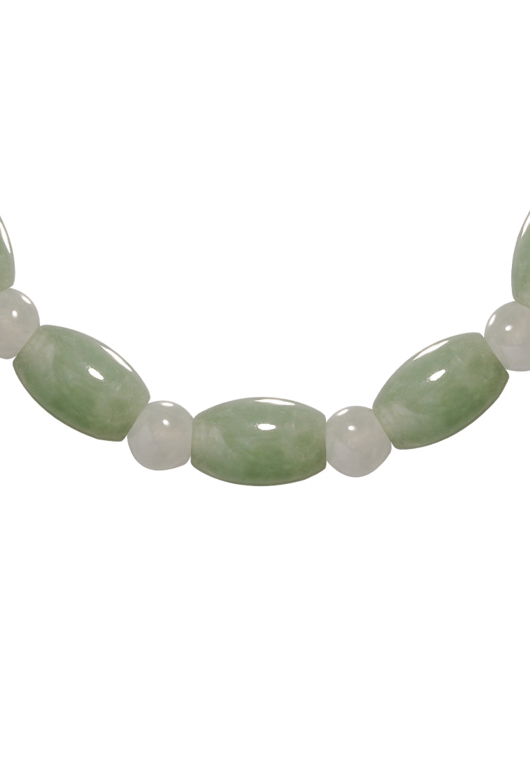 TOMEI Palace Grace Mixed Green Jade Bracelet