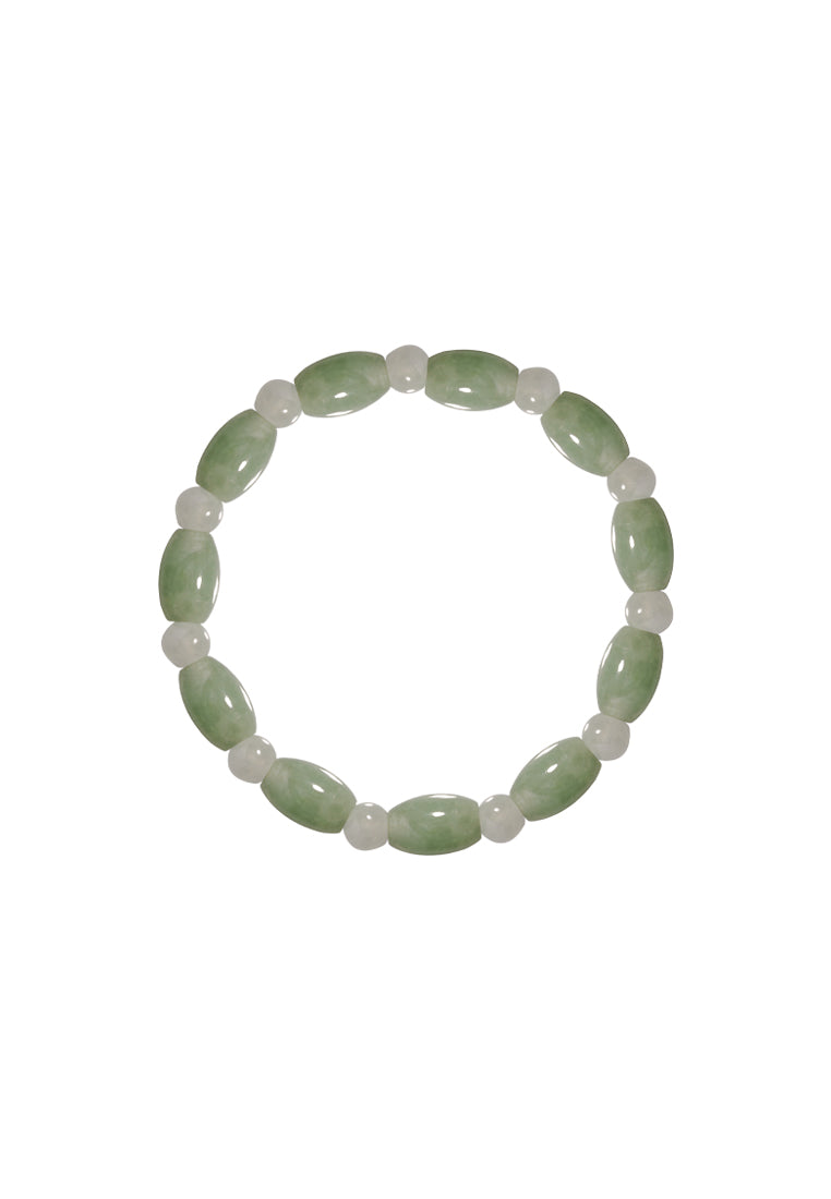 TOMEI Palace Grace Mixed Green Jade Bracelet