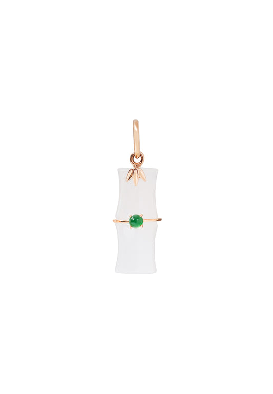 TOMEI Nephrite Collection Pendant, Rose Gold 750