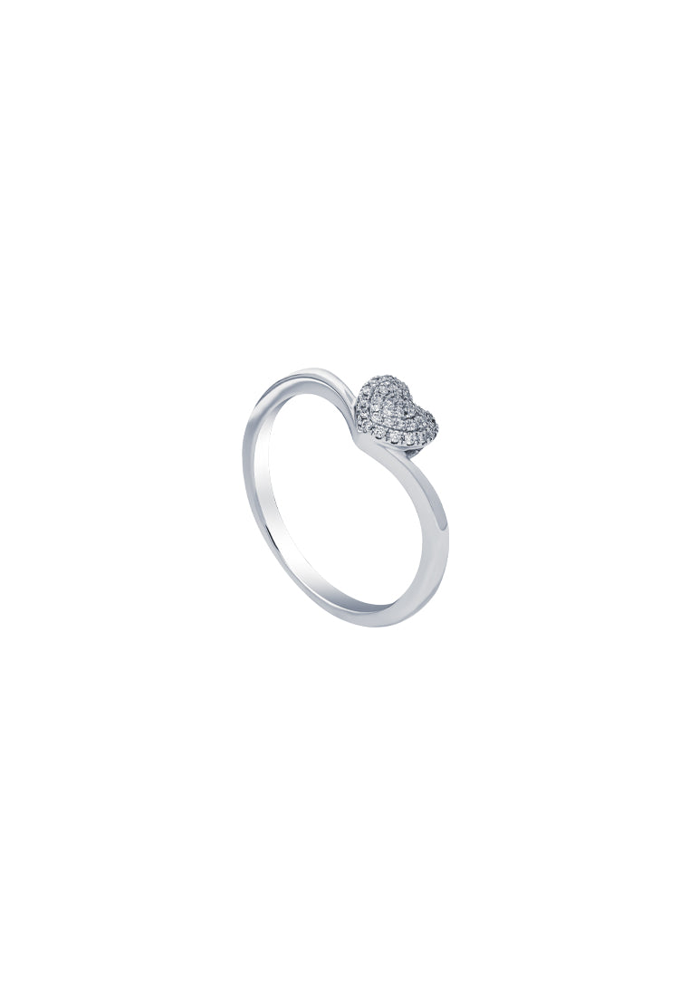 TOMEI Diamond Ring, White Gold 585