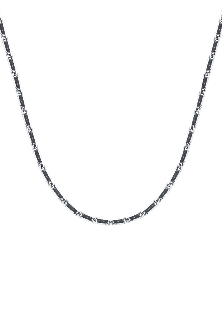 TOMEI Thin Necklace, White Gold 375