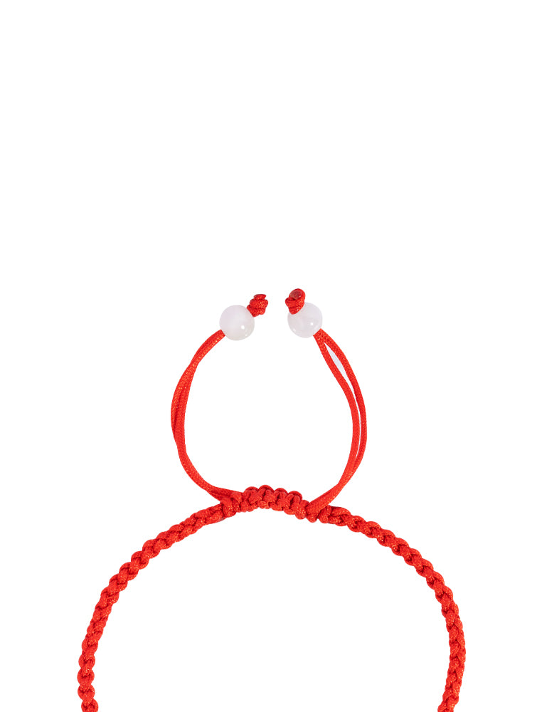TOMEI [Online Exclusive] Lotus Jade with Red Rope Bracelet