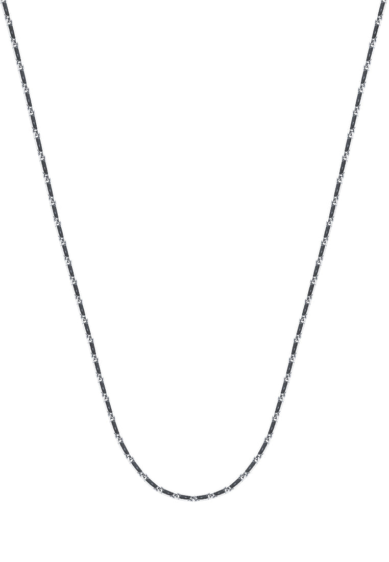 TOMEI Thin Necklace, White Gold 375