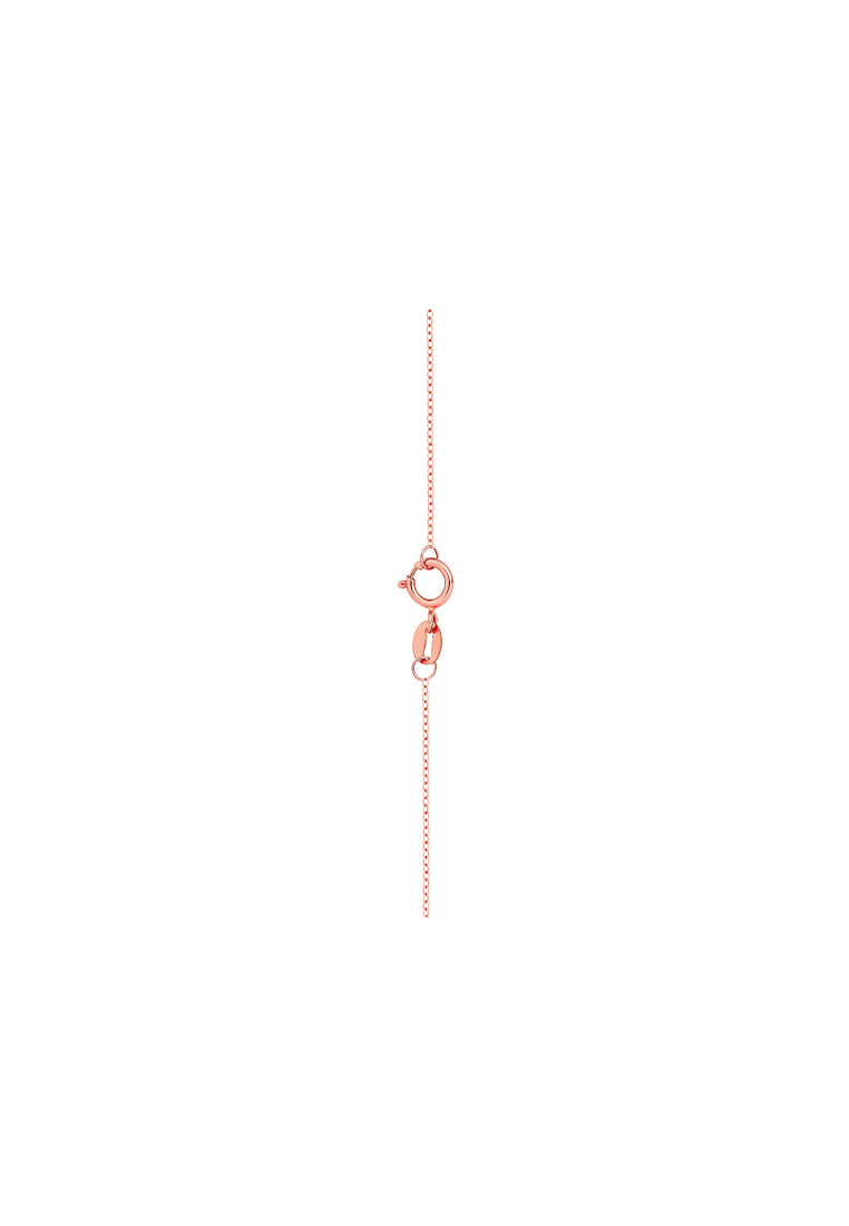 TOMEI Nephrite Series Gourd Necklace, Rose Gold 750