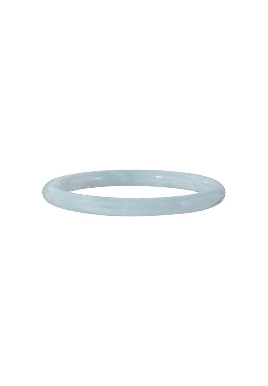 TOMEI Palace Grace Green-White Pale Jade Bangle