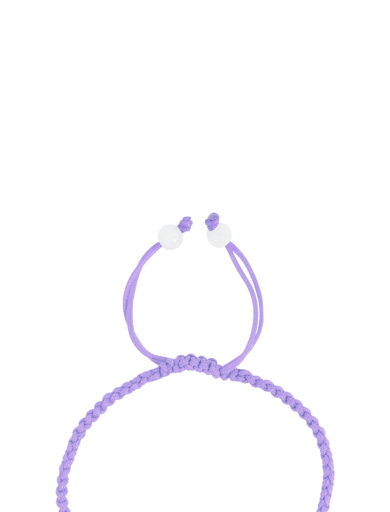 TOMEI [Online Exclusive] Lotus Jade with Purple Rope Bracelet