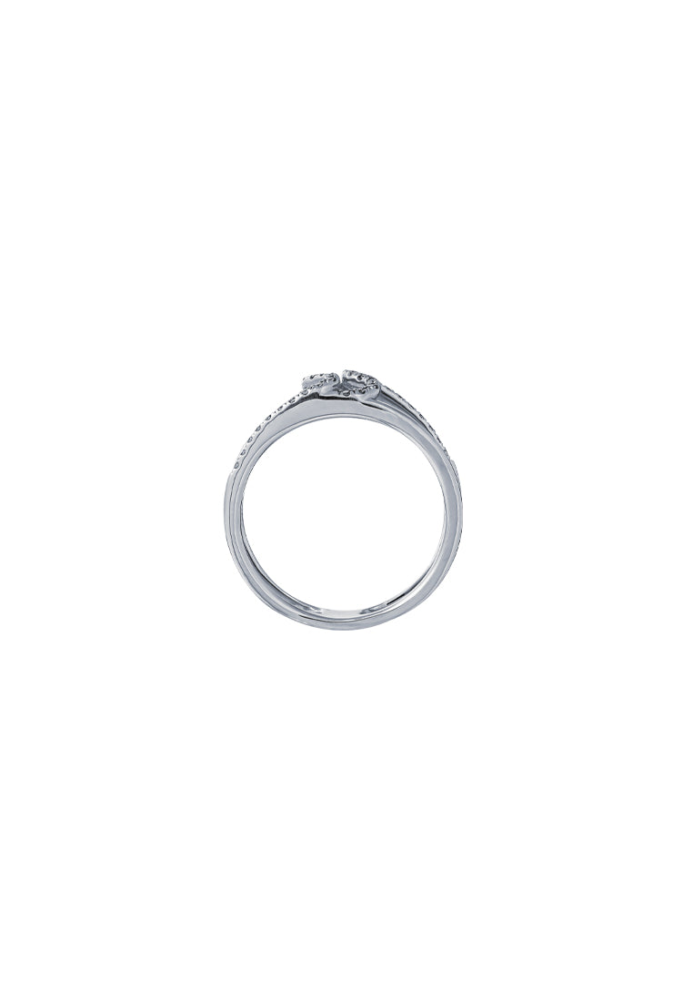 TOMEI Diamond Ring, White Gold 375
