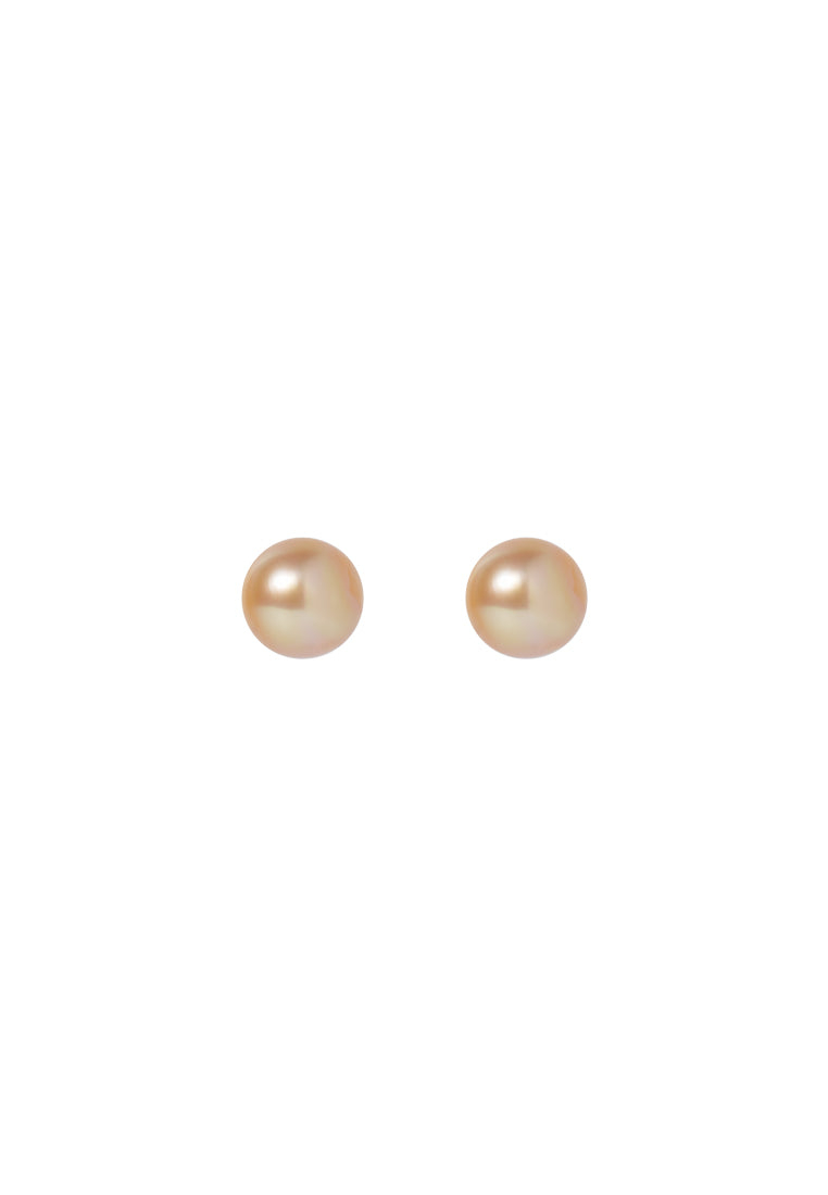 TOMEI Akoya Pearl 9mm Earrings,Yellow Gold 750