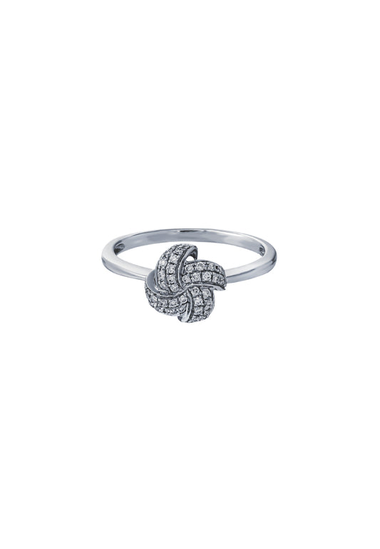 TOMEI Diamond Ring, White Gold 375