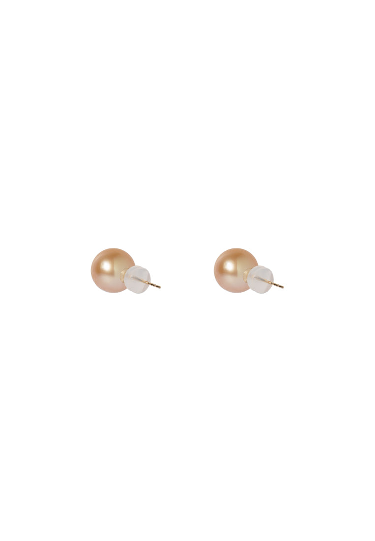 TOMEI Akoya Pearl 7.5mm Earrings,Yellow Gold 750