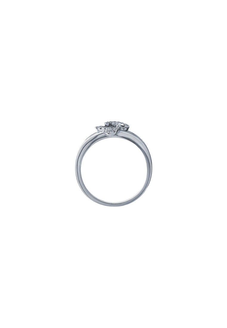 TOMEI Diamond Ring, White Gold 375