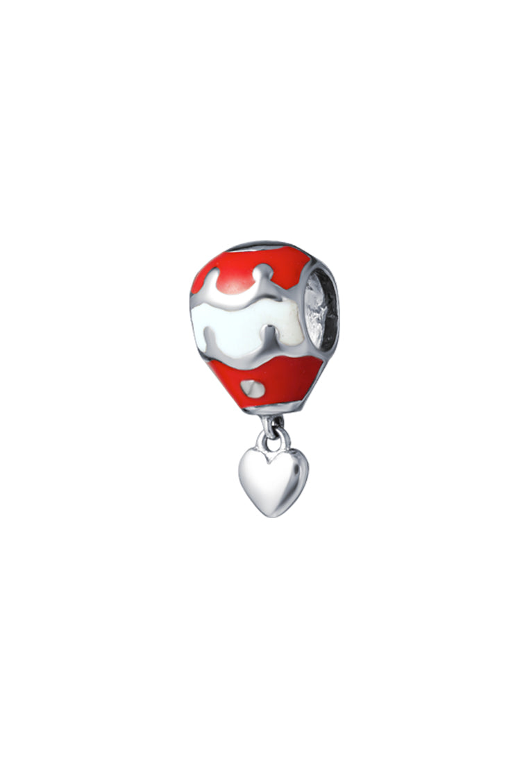 TOMEI Hot Air Balloon Charm, White Gold 585