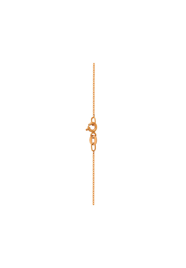 TOMEI Diamond Pendant Set, Yellow Gold 375+585